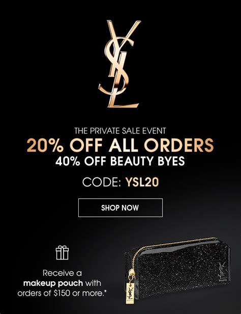 ysl private sale code|YSL women's outlet.